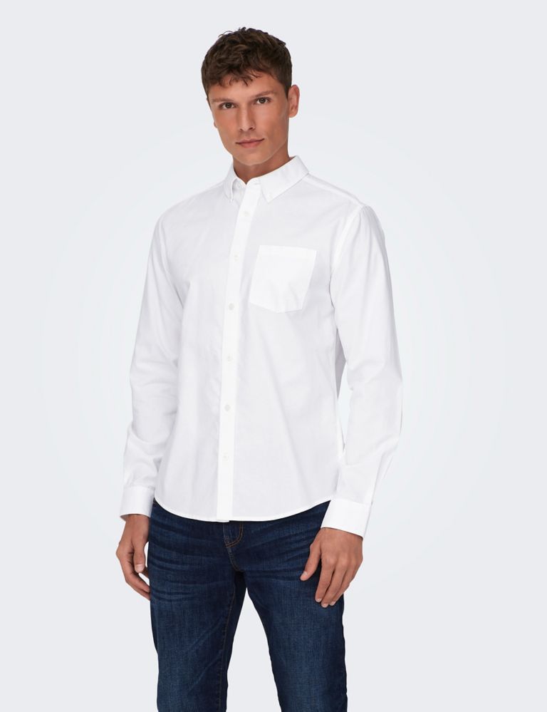 Regular Fit Pure Cotton Oxford Shirt 1 of 7