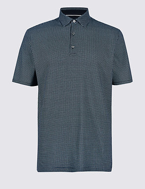 Regular Fit Pure Cotton Polo Shirt Image 2 of 4
