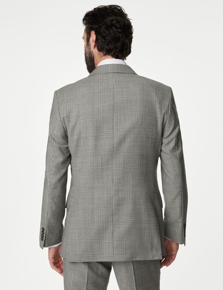 Regular Fit Pure Wool Check Suit Jacket 5 of 7