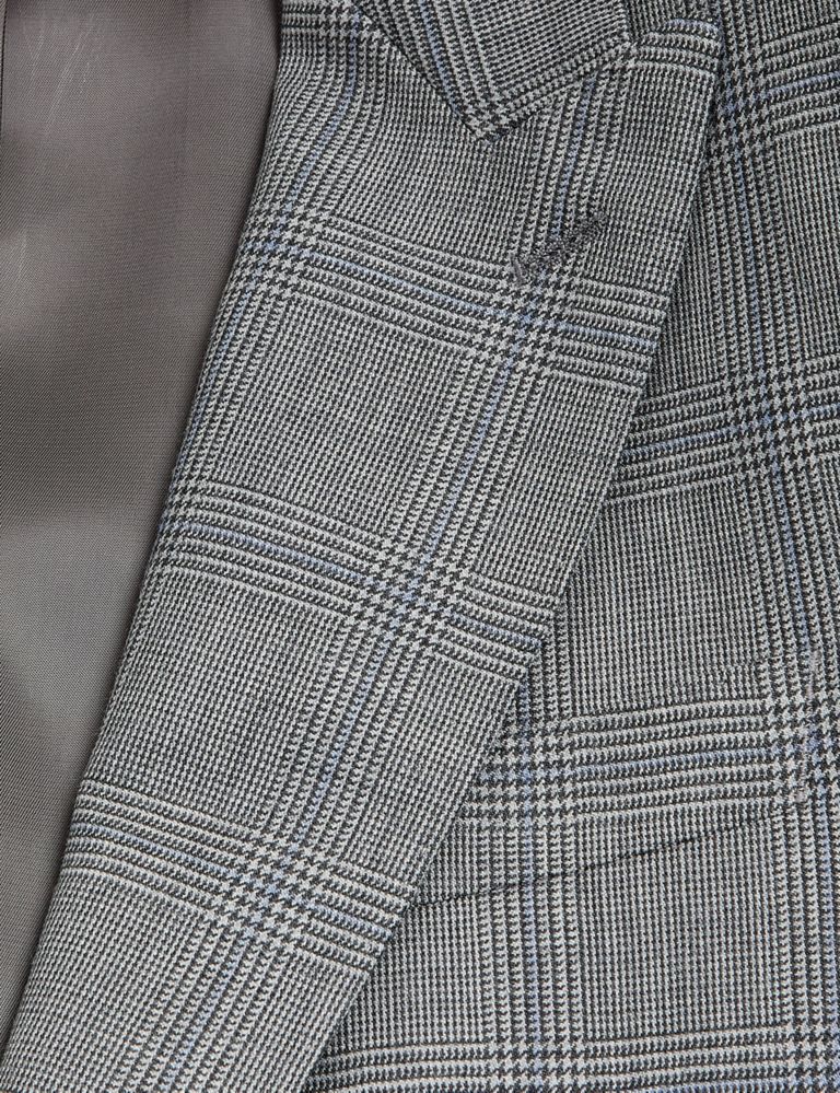 Regular Fit Pure Wool Check Suit Jacket 9 of 9