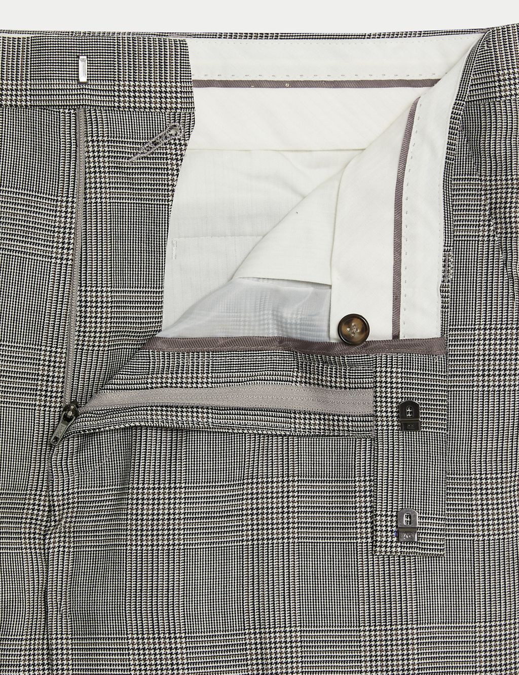 Regular Fit Pure Wool Check Suit Trousers 6 of 6