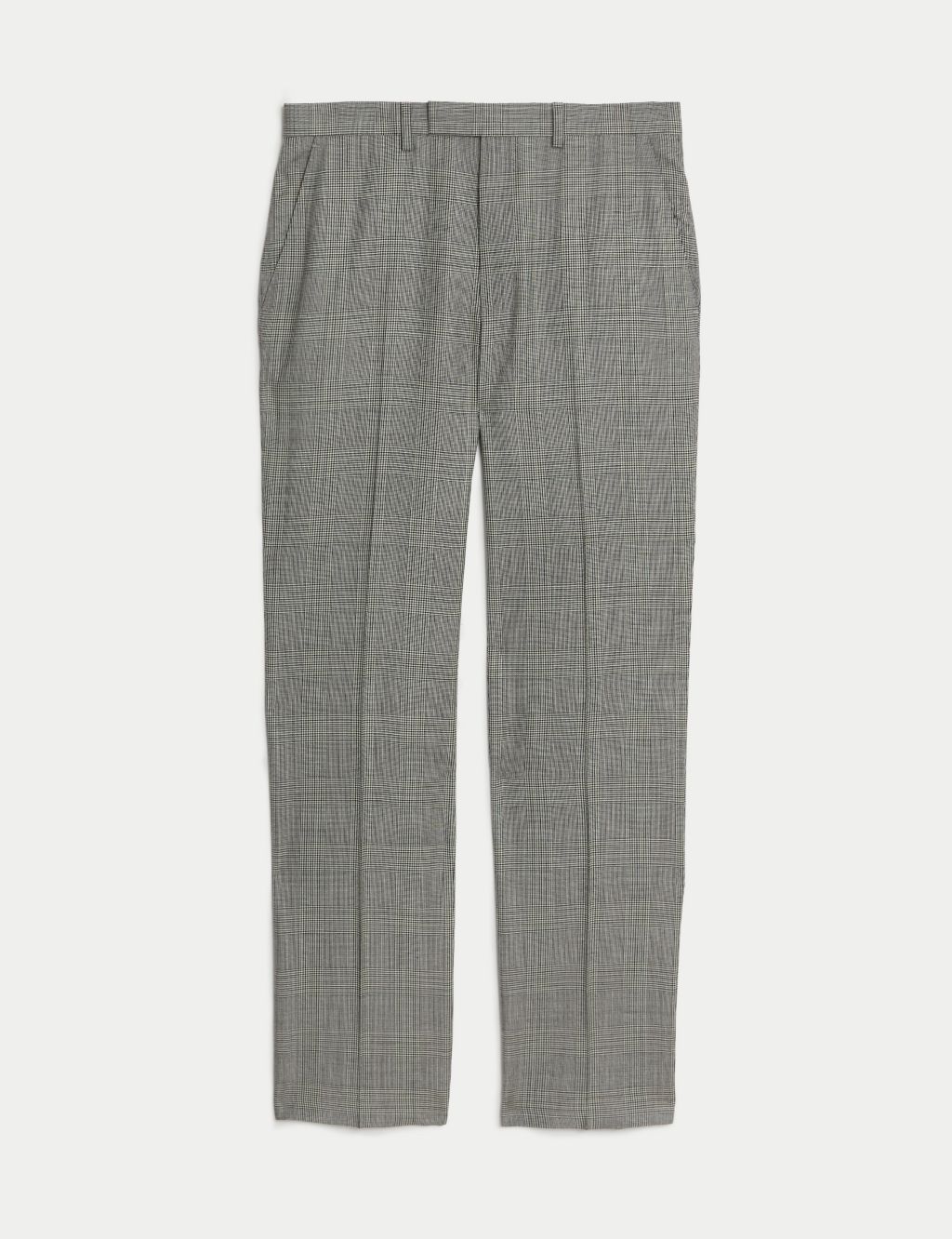 Regular Fit Pure Wool Check Suit Trousers | M&S SARTORIAL | M&S
