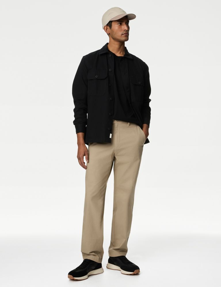 Regular Fit Ripstop Textured Stretch Chinos 3 of 6