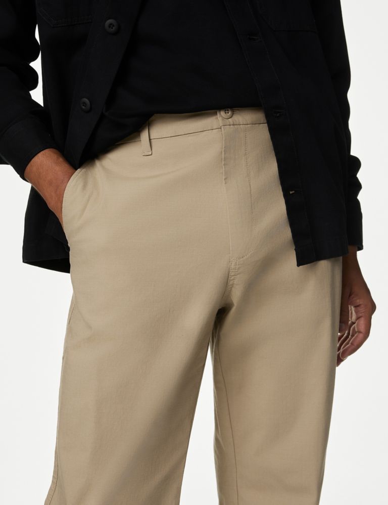 Regular Fit Ripstop Textured Stretch Chinos 4 of 6