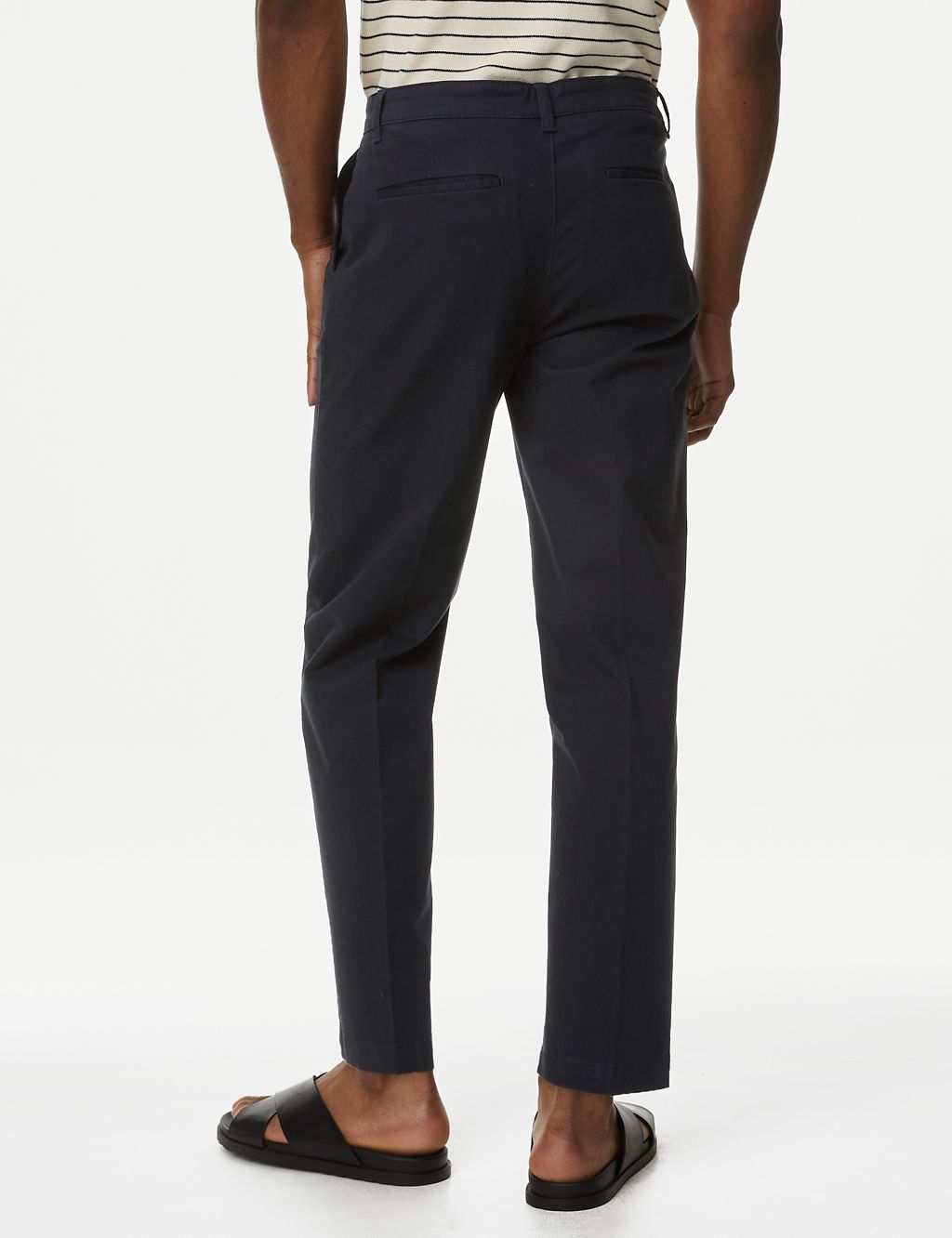 Regular Fit Single Pleat Stretch Chinos 5 of 5
