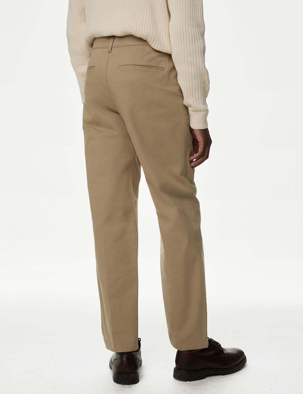 Regular Fit Single Pleat Stretch Chinos 5 of 5