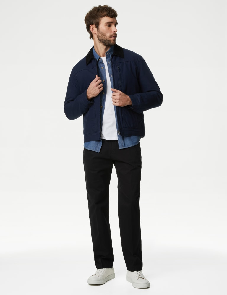 Mens chino best sale trousers m&s