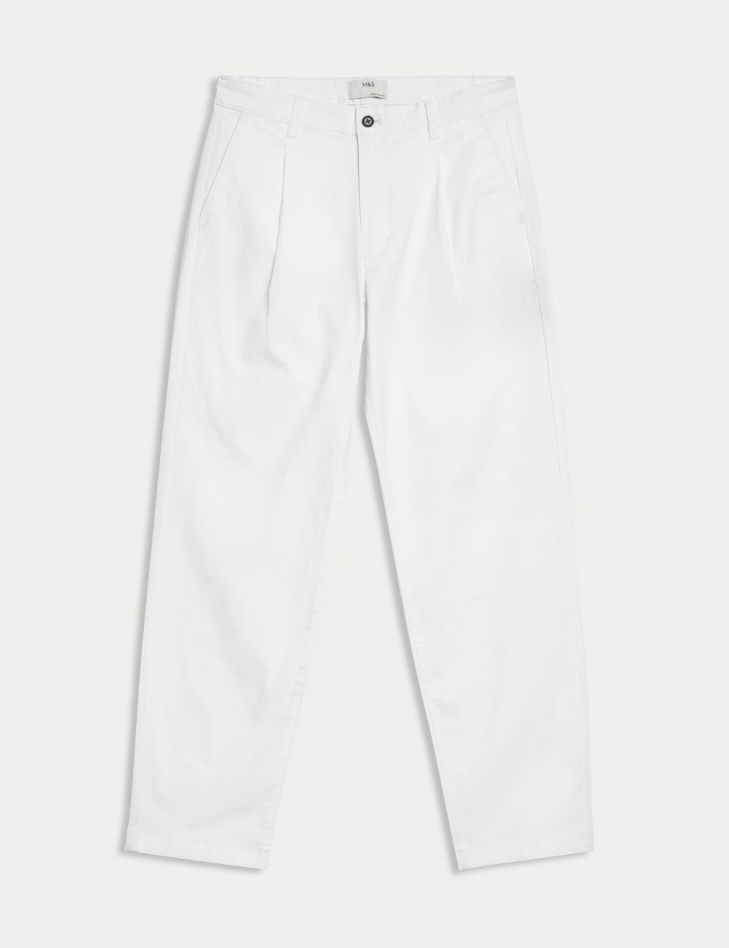 Regular Fit Single Pleat Stretch Chinos 1 of 6