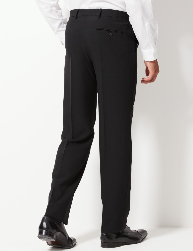 Slim fit: patterned waist-pleat trousers - sand