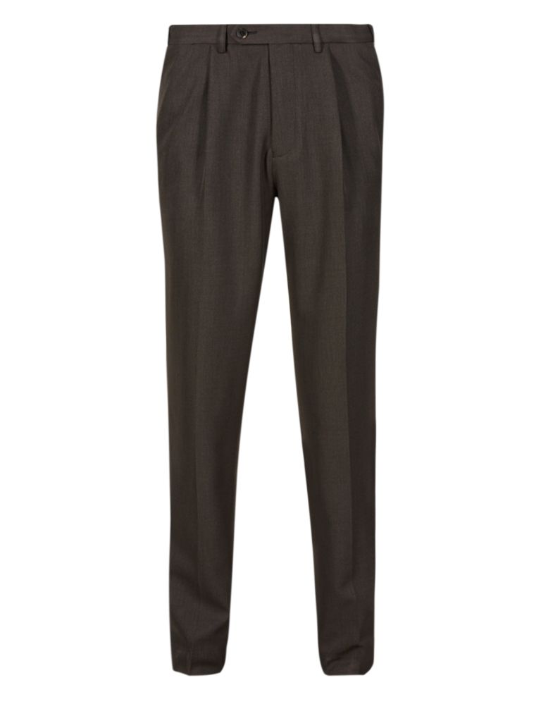 Regular Fit Single Pleated Trousers 2 of 3