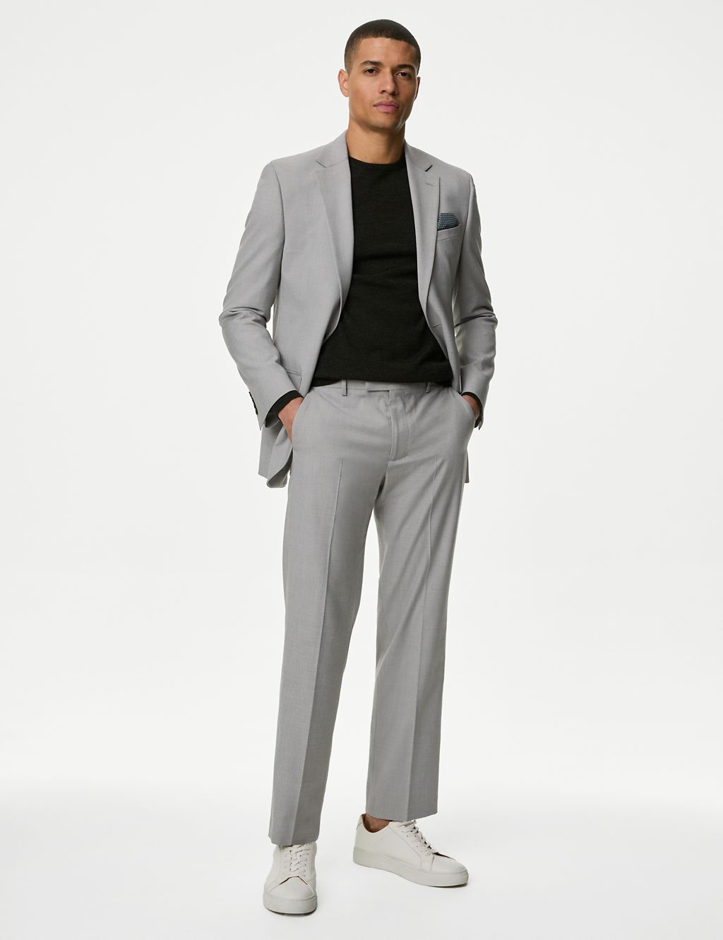Regular Fit Stretch Suit Trousers 5 of 8