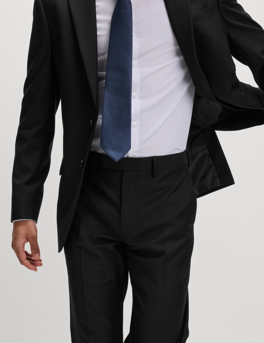 Regular Fit Stretch Suit Trousers