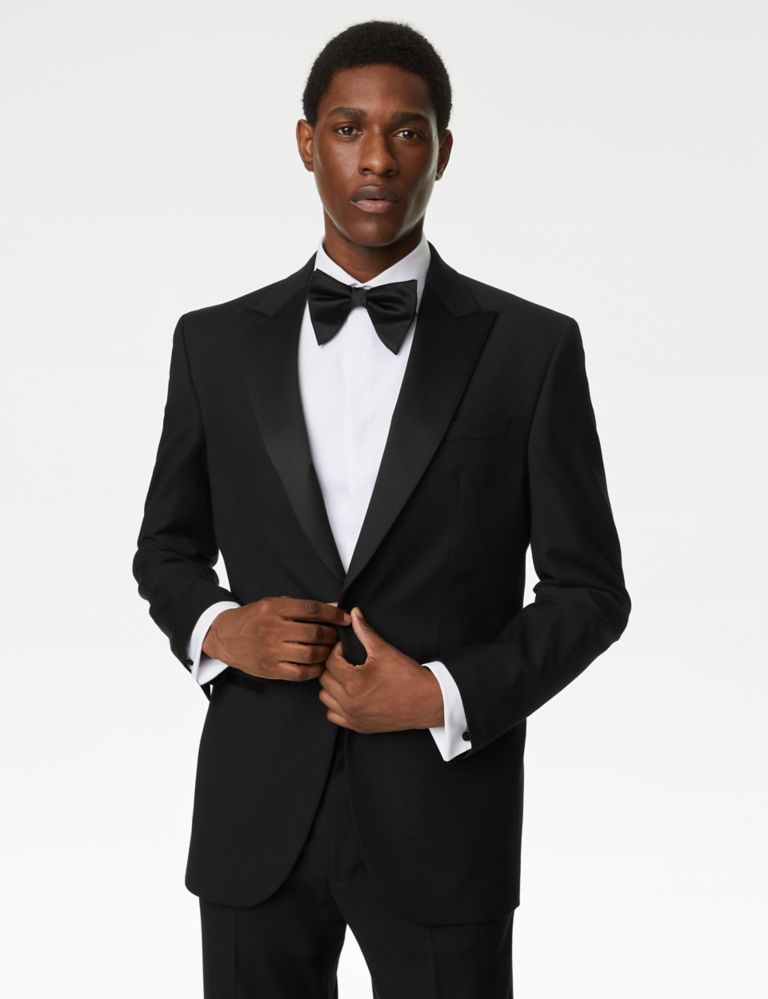 Buy Regular Fit Stretch Tuxedo Jacket | M&S Collection | M&S