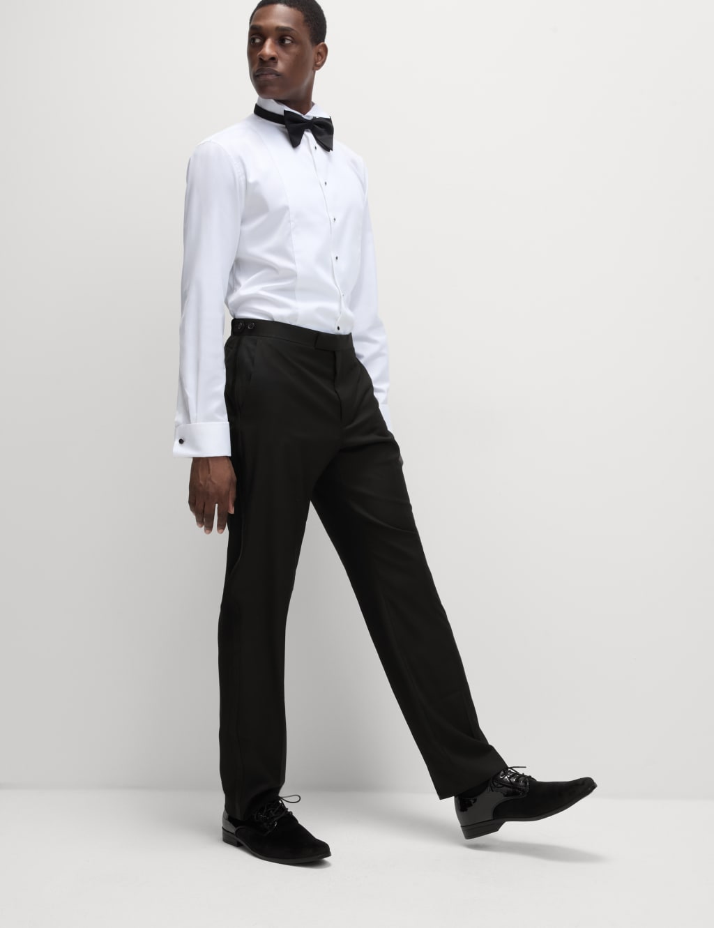 Regular Fit Stretch Tuxedo Trousers | M&S Collection | M&S