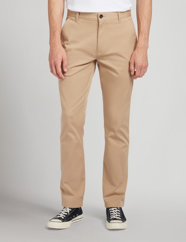 Regular Fit Textured Chinos 1 of 5