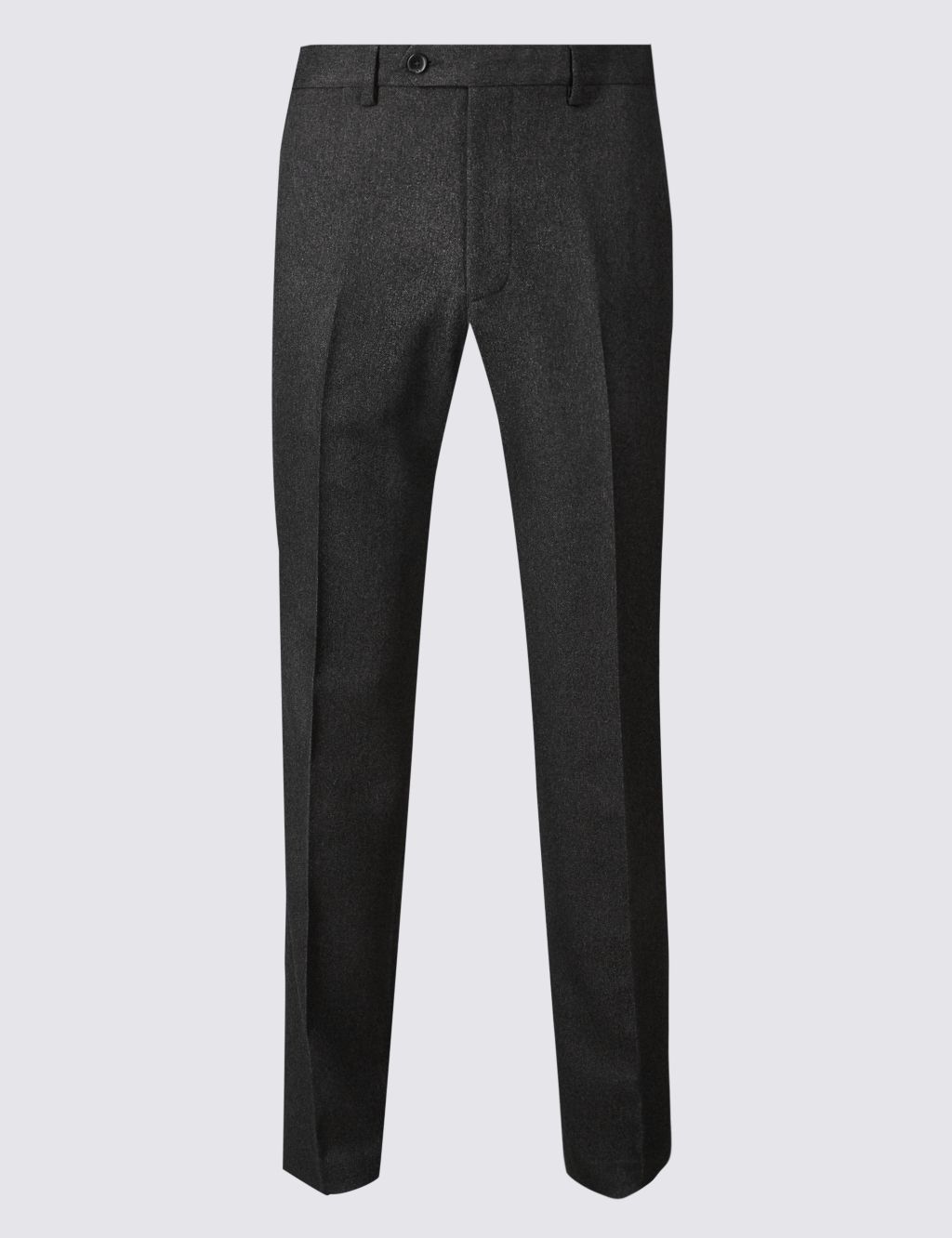 Regular Fit Textured Flat Front Trousers 1 of 5