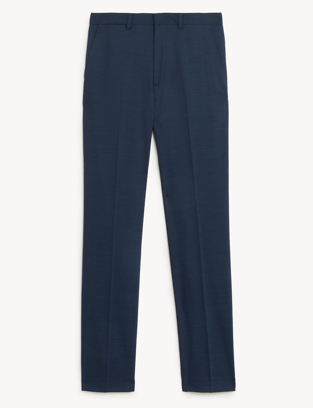 Regular Fit Wool Blend Flat Front Trousers 2 of 3