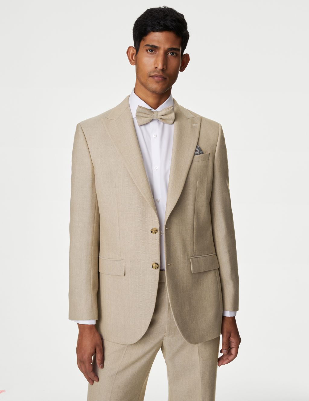 Regular Fit Wool Blend Textured Suit Jacket 3 of 7