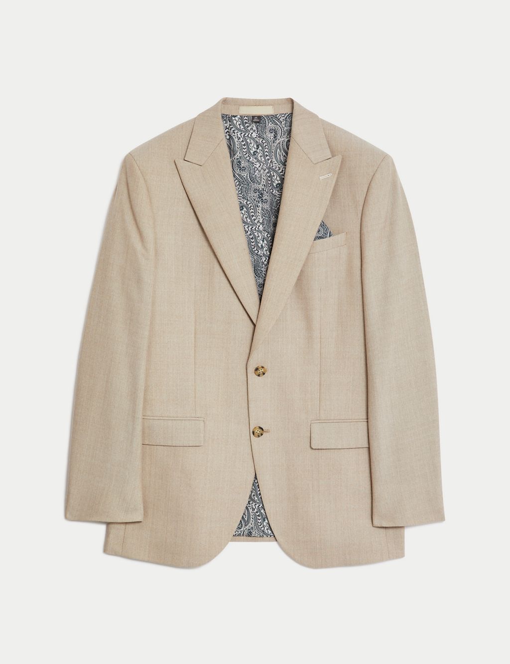 Regular Fit Wool Blend Textured Suit Jacket 1 of 7