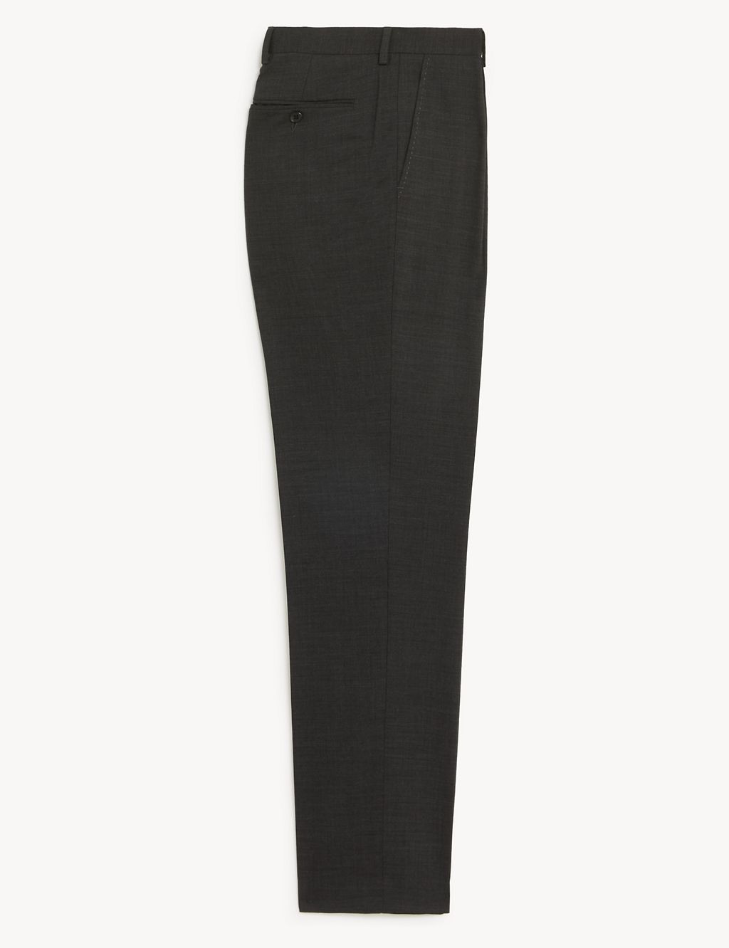 Regular Fit Wool Blend Trousers 1 of 6