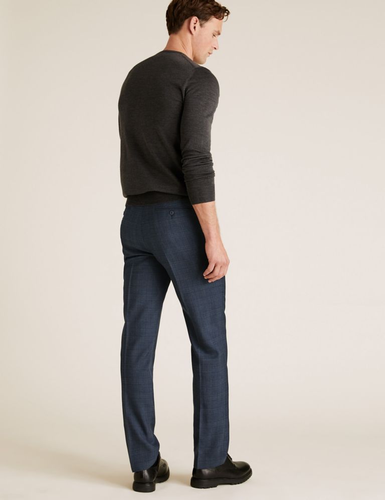 Regular Fit Wool Checked Trousers 5 of 5
