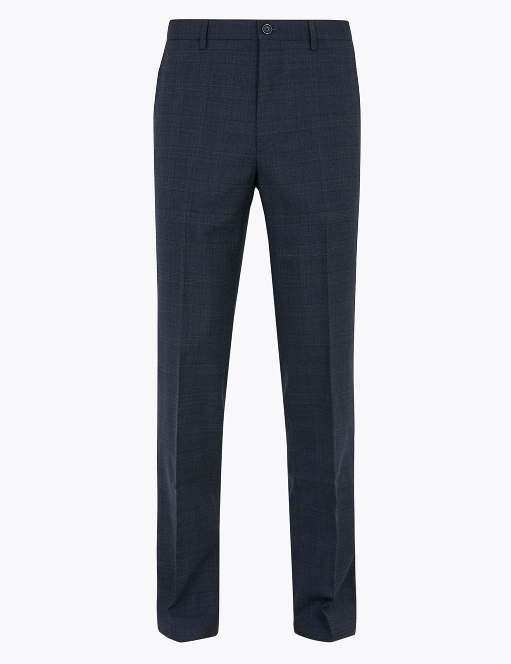 Regular Fit Wool Checked Trousers 1 of 5