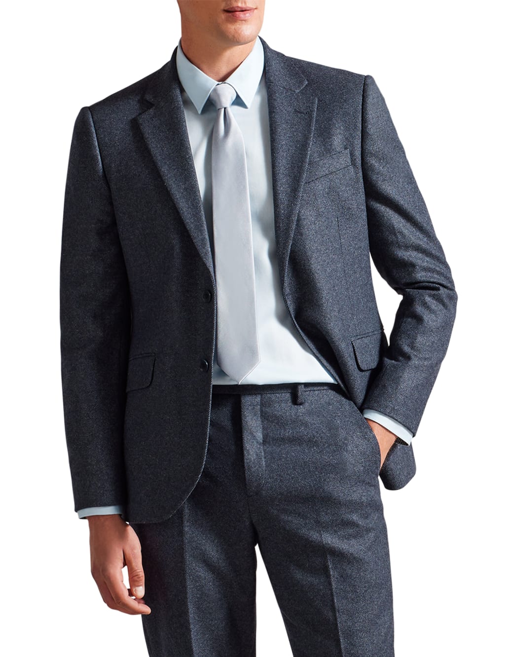 Regular Fit Wool Rich Twill Suit Jacket Ted Baker M S
