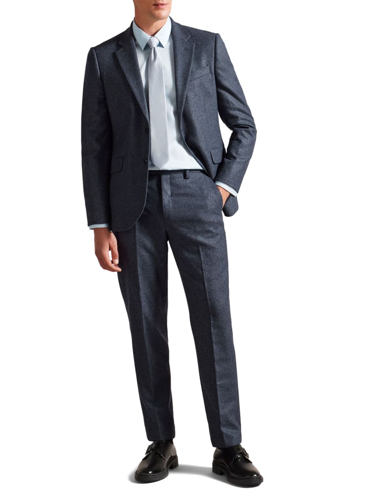 Regular Fit Wool Rich Twill Suit Jacket