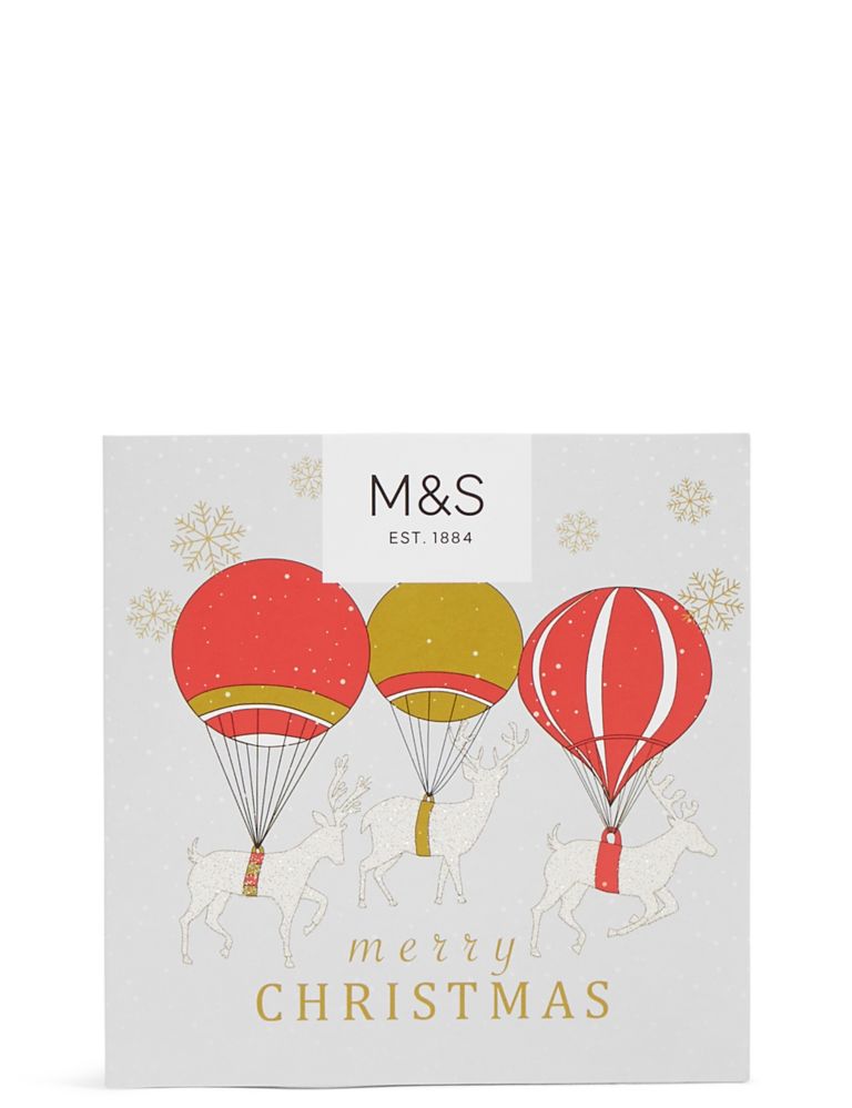 Reindeer & Balloons Gift Card 1 of 5