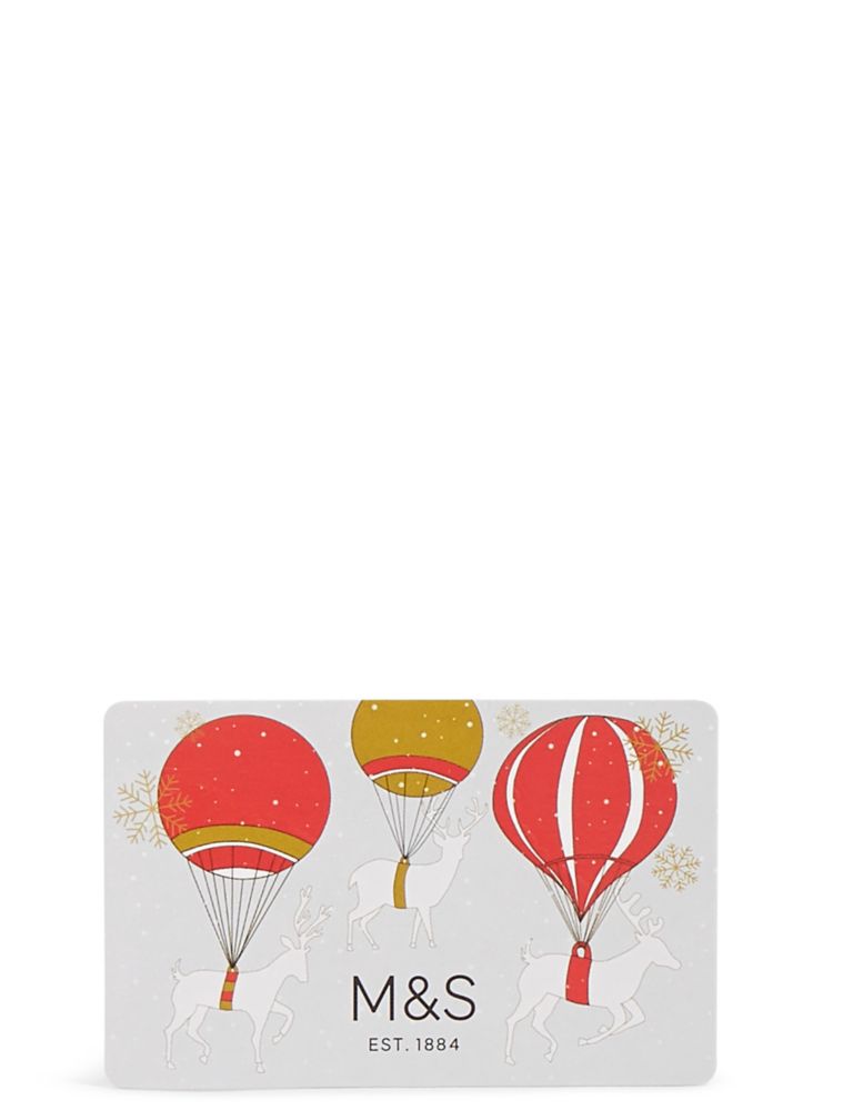 Reindeer & Balloons Gift Card 4 of 5