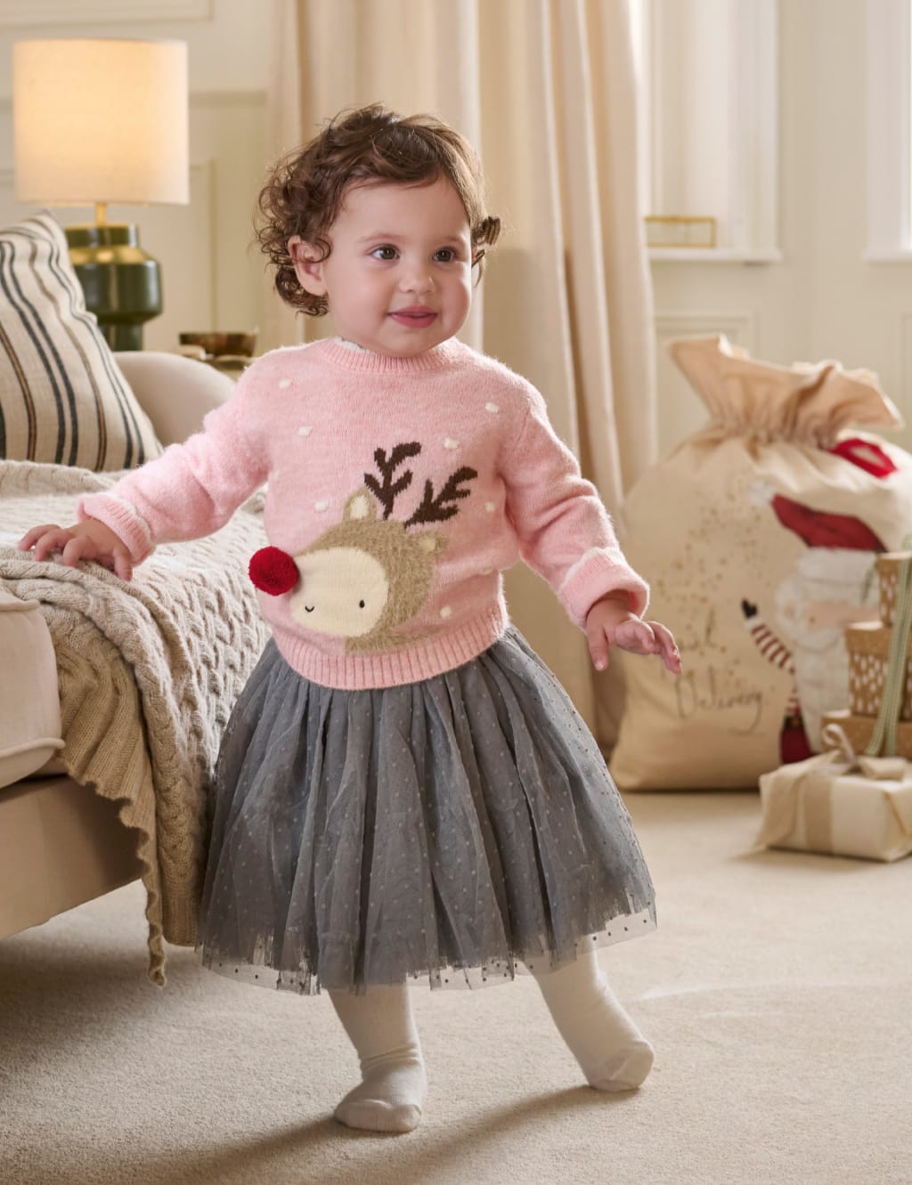 Baby pink clearance christmas jumper