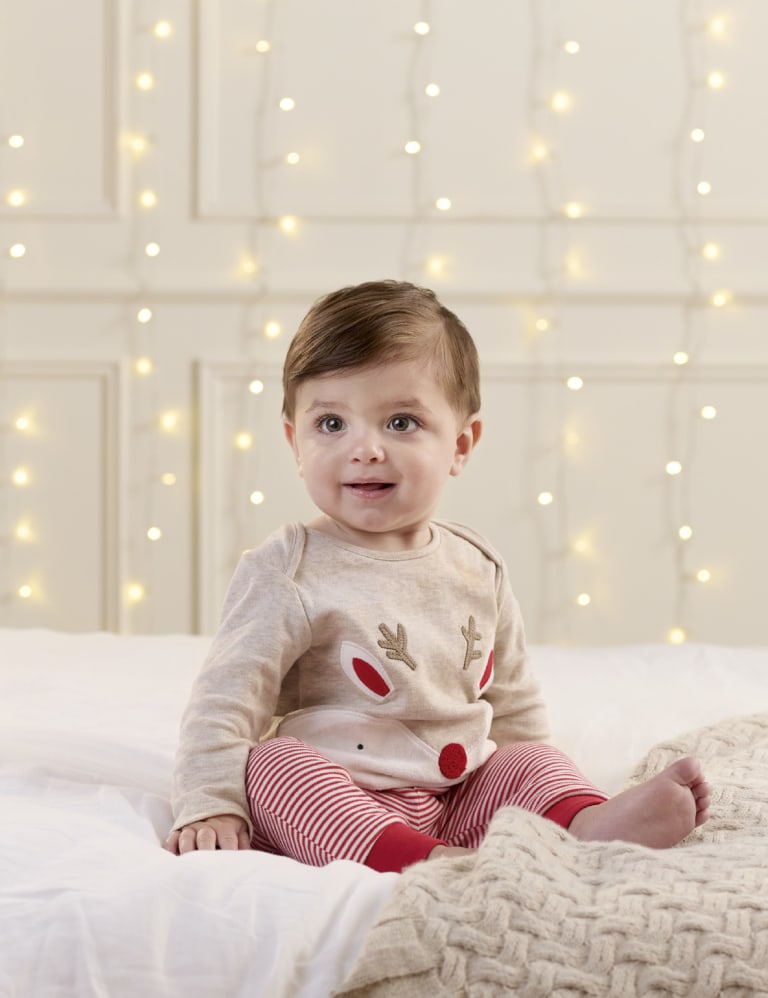 Reindeer Christmas Pyjamas 3 Mths 3 Yrs Mamas Papas M S