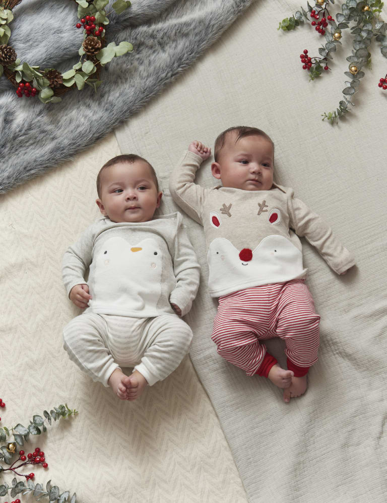 Reindeer Christmas Pyjamas 3 Mths 3 Yrs Mamas Papas M S