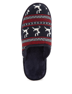 Reindeer Mule Slippers with Thinsulate™ Image 2 of 4