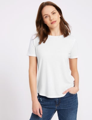Relaxed Crew Neck T-Shirt M&S Collection