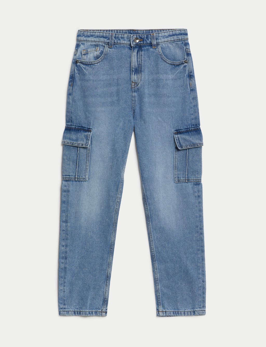 Relaxed Denim Cargo Jeans (6-16 Yrs) | M&S Collection | M&S