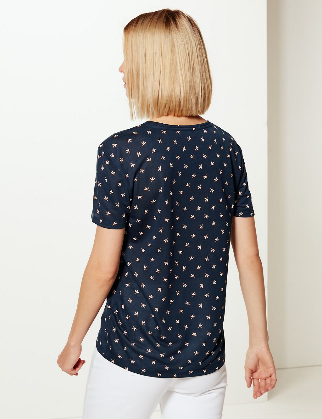 Relaxed Fit Floral Print T-Shirt 4 of 4