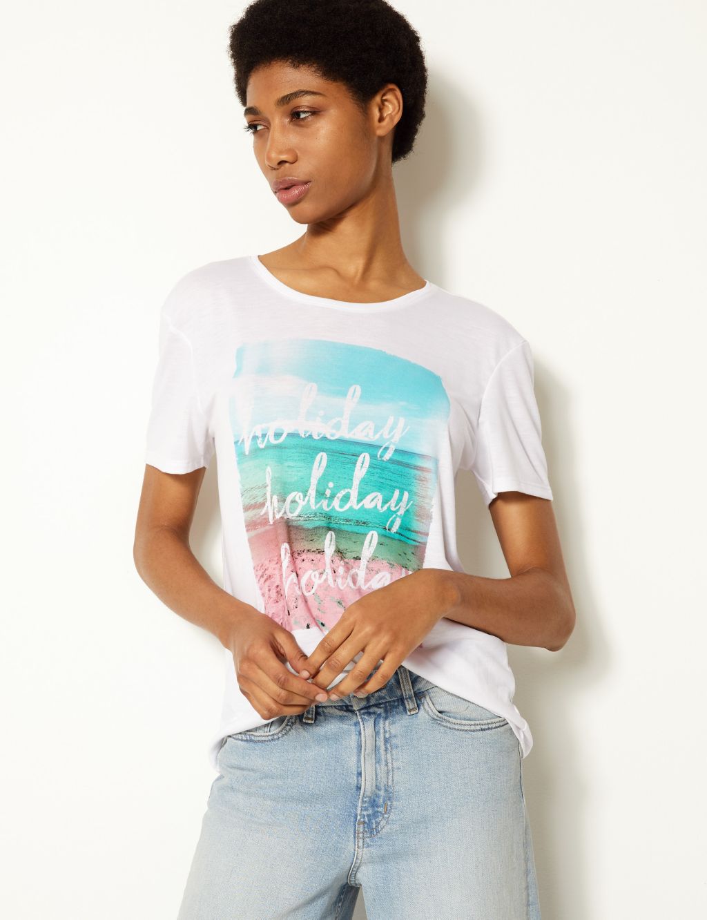 Relaxed Fit Holiday Short Sleeve T-Shirt 2 of 4