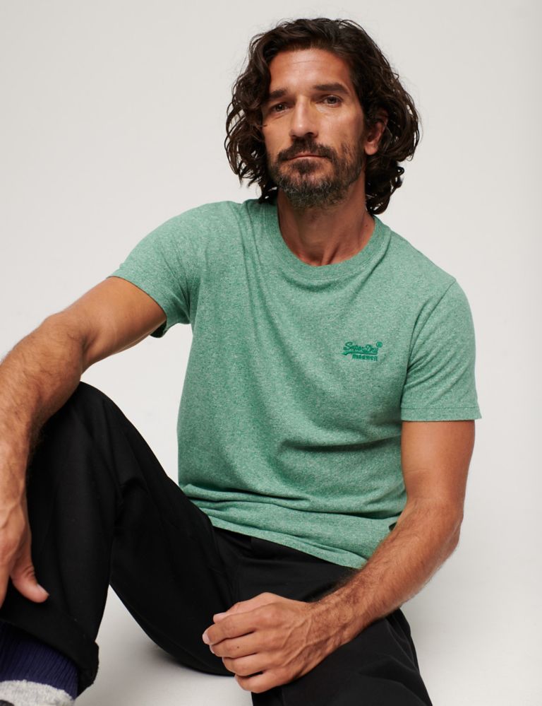 Relaxed Fit Organic Cotton Textured T-Shirt 5 of 7