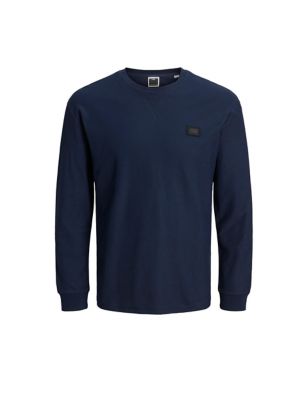 Relaxed Fit Pure Cotton Sweatshirt, M&S Collection