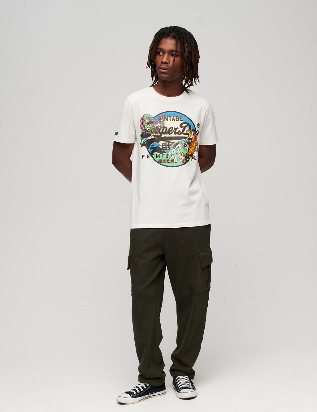 Relaxed Fit Pure Cotton Logo Graphic T-Shirt 2 of 6