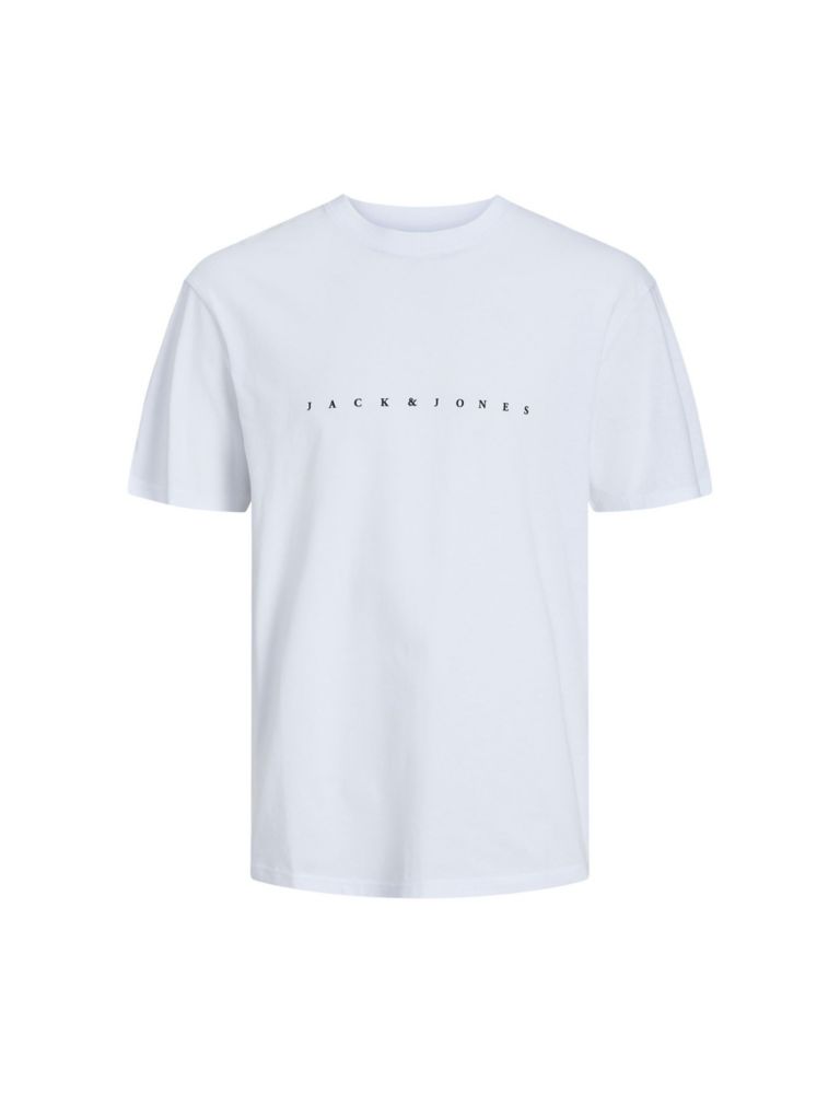 Relaxed Fit Pure Cotton Logo Print T-Shirt 2 of 6