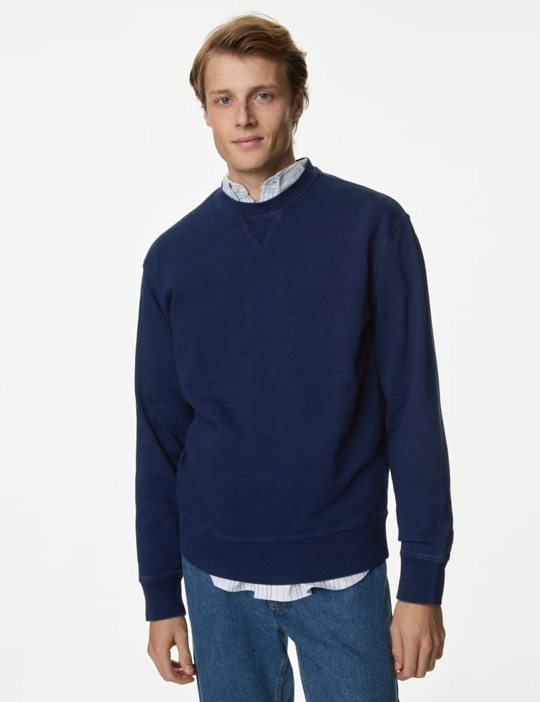 Relaxed Fit Pure Cotton Sweatshirt, M&S Collection