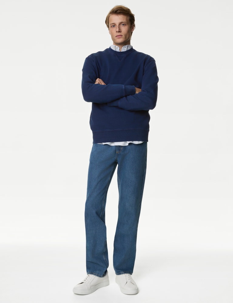 Relaxed Fit Pure Cotton Sweatshirt, M&S Collection