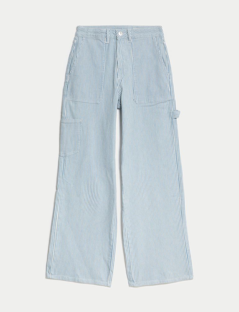 Relaxed High Waisted Carpenter Wide Leg Jeans 2 of 6
