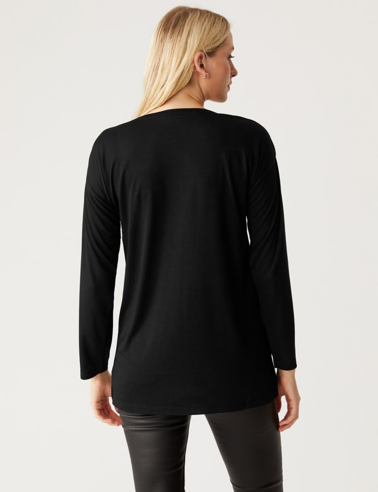 Relaxed Long Sleeve Longline Top 4 of 5