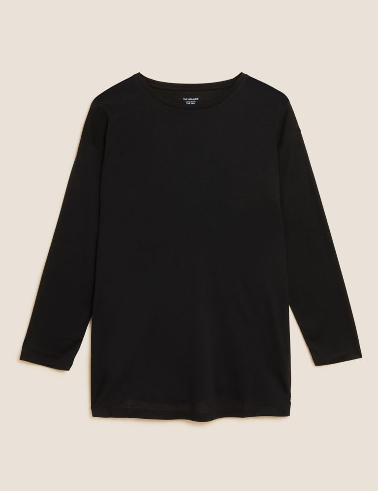 Relaxed Long Sleeve Longline Top 2 of 5