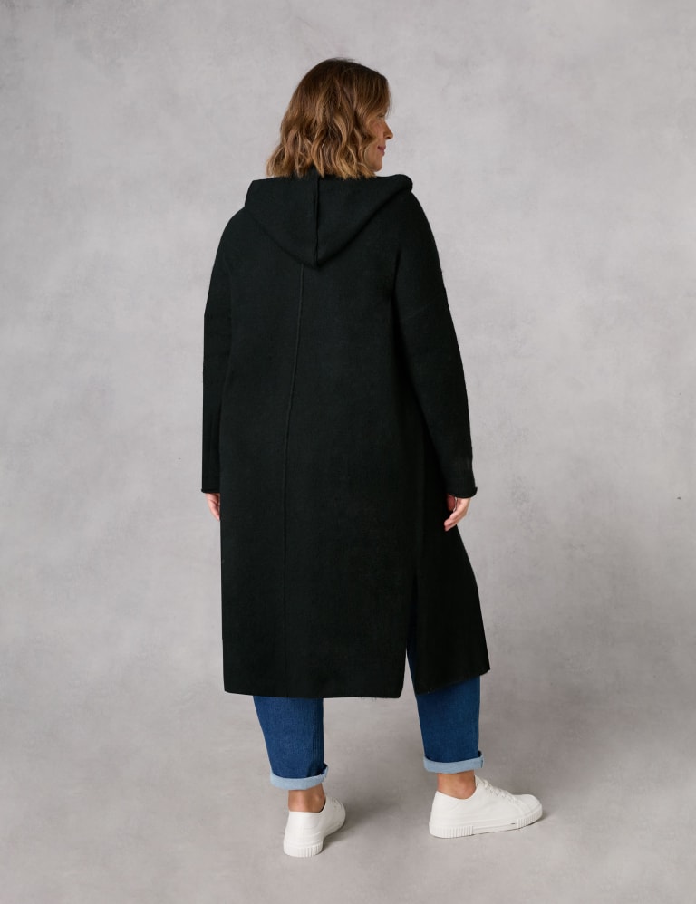 Longline hooded cardigan discount
