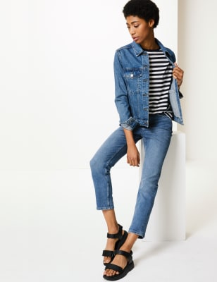 m&s relaxed slim crop jeans