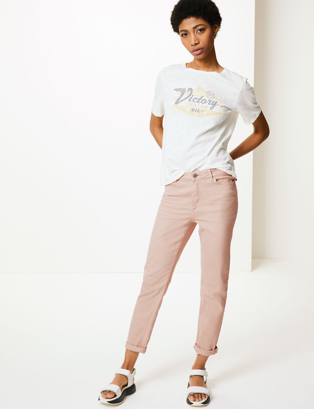 Relaxed Mid Rise Slim Jeans 3 of 5